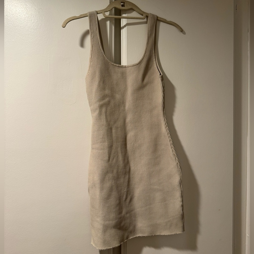 Aritzia Sculpt Knit Tank Mini Dress
